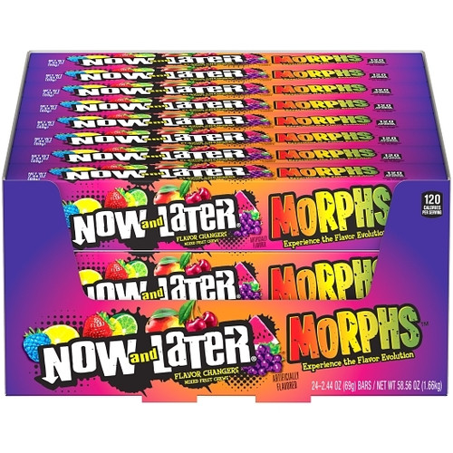 Now and Later Morphs Candy, 24 Per Box, 12 Per Case